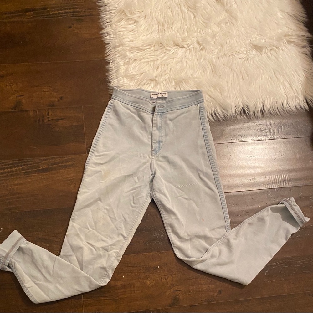 American apparel high waist jeans